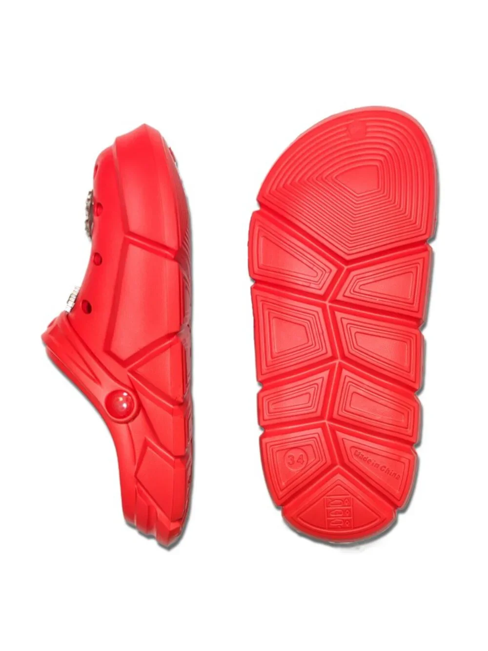 GIRL'S RED CLOGS - Accessories Included, Little & Big Kids' (C11-J4)